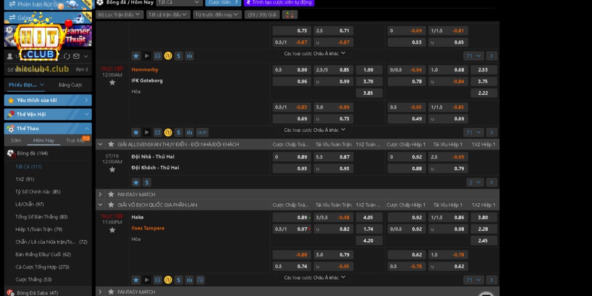 Features of the sports betting hall